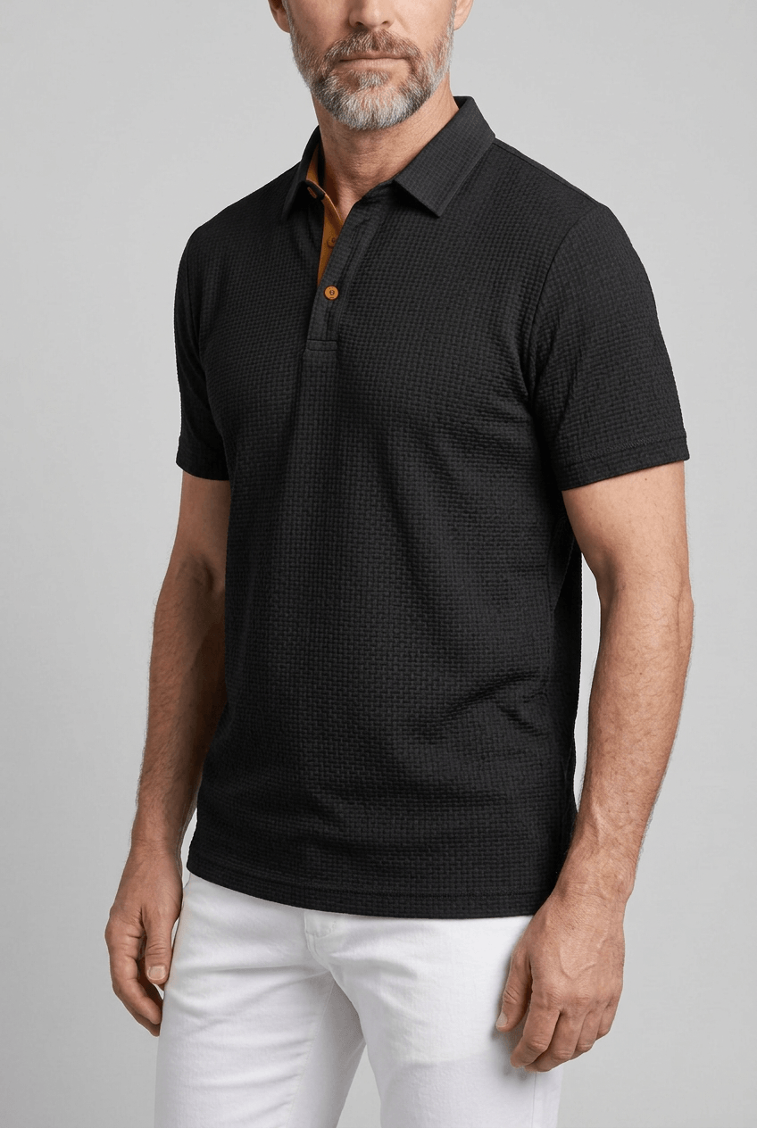 Men's Polo Shirt | Waffle Texture