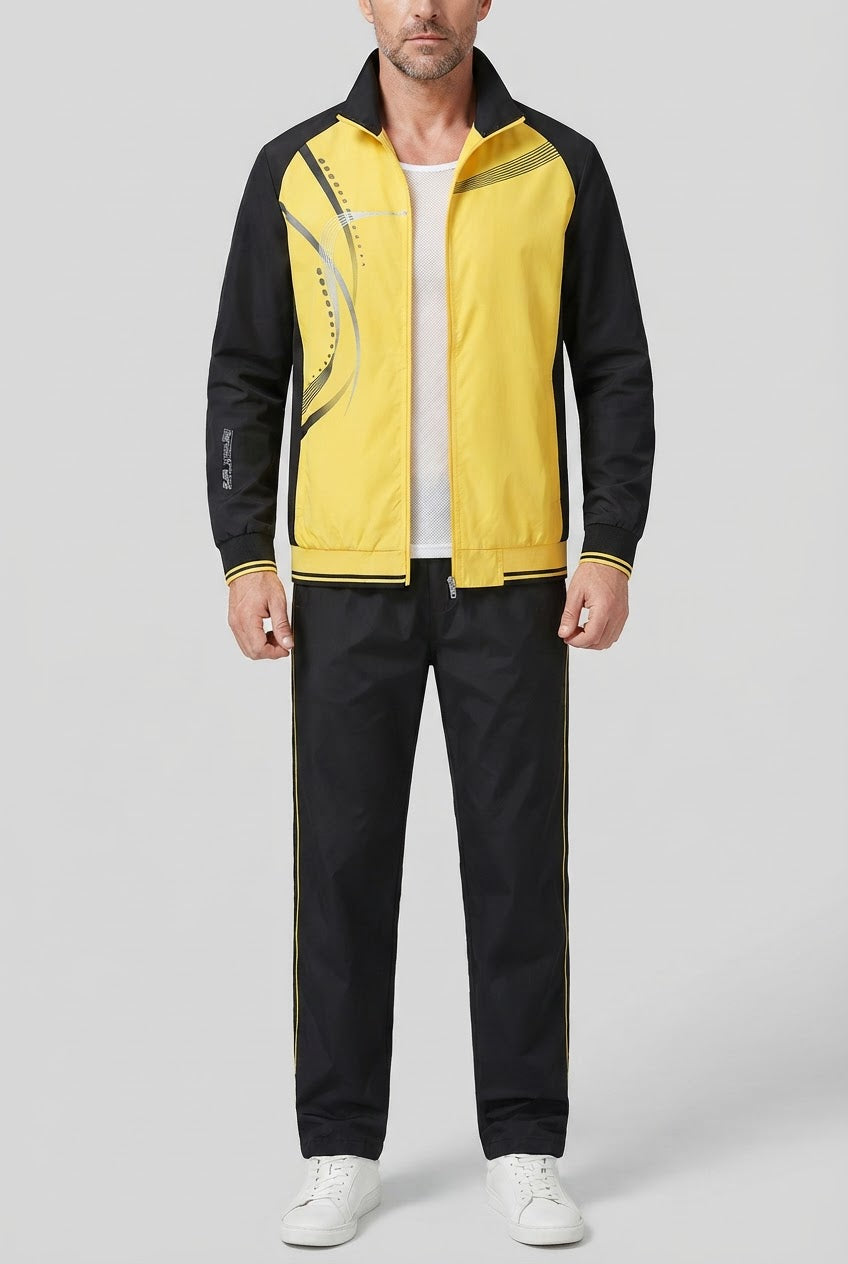 Men's Casual Cut Tracksuit | Two-Piece Sportswear Set
