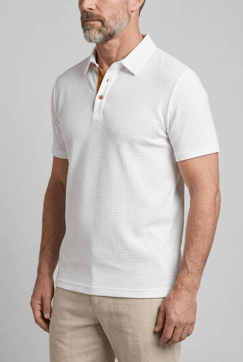 Men's Polo Shirt | Waffle Texture