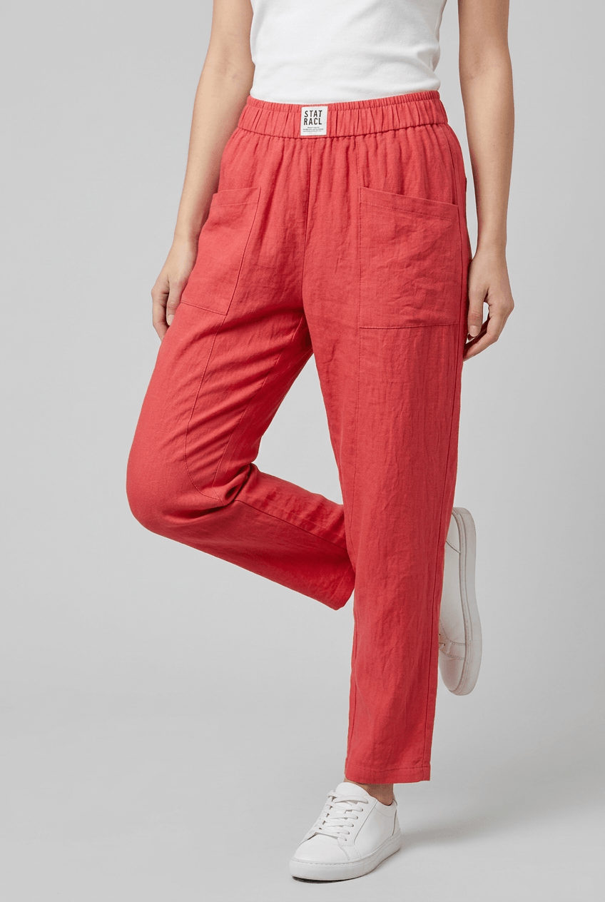 Women's Trousers | Elasticated Waist & Patch Pockets