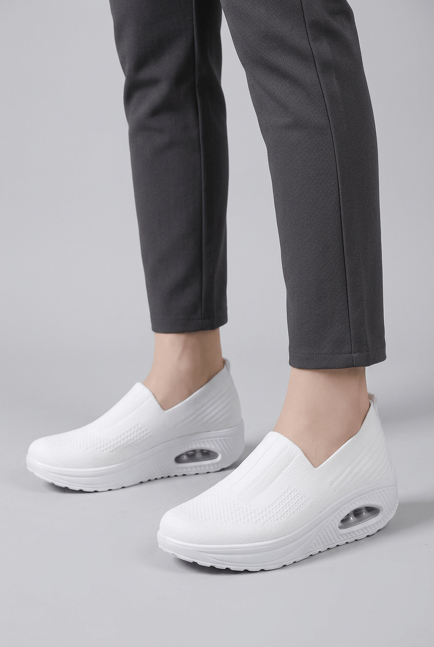 Women’s Casual Knit Walking Sneakers | Slip On