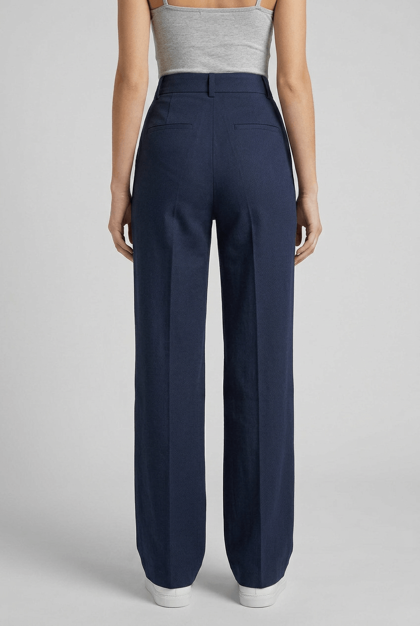 Women’s High Waist Wide Leg Pants | Straight Fit