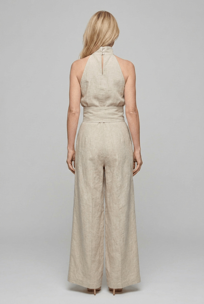 Women’s Sleeveless High Neck Jumpsuit | Relaxed