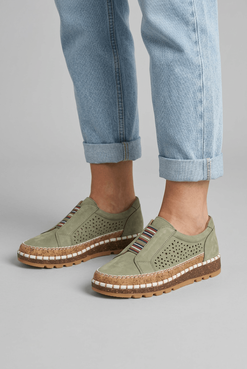 Women's Slip-On Walking Shoes | Round Toe