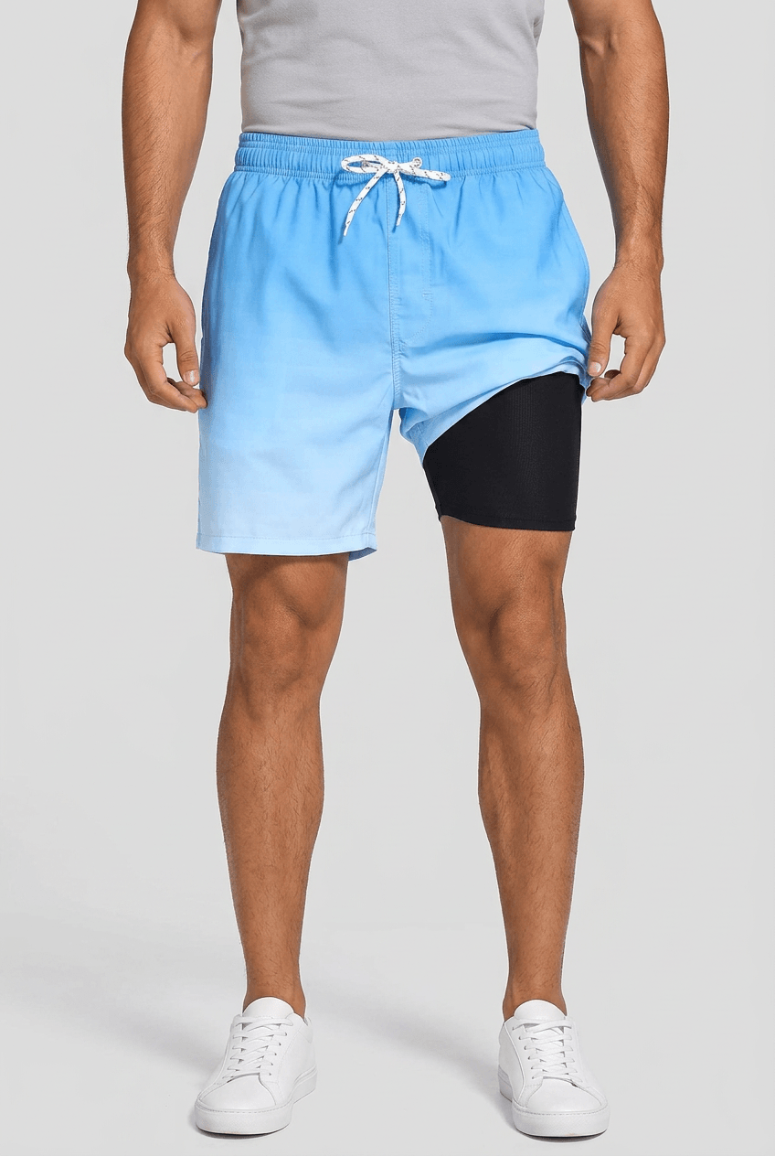 Men's Swim Shorts | Print & Built-In Compression Liner