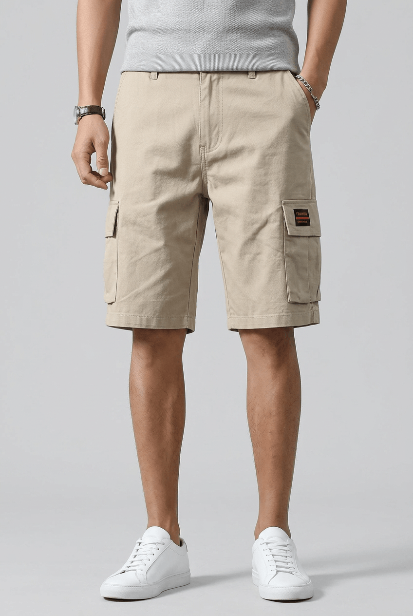 Men's Cargo Shorts | Elasticated Waist & Large Pockets
