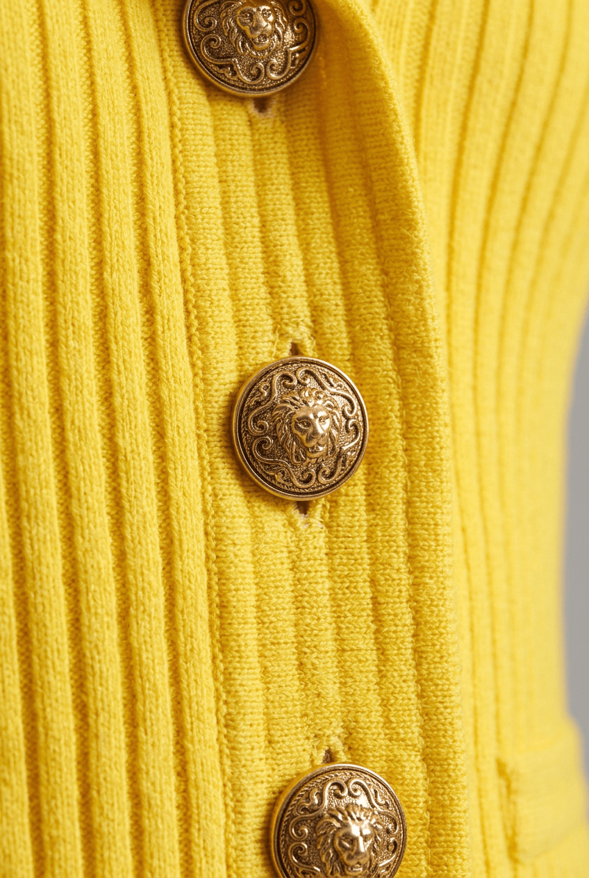 Women's Knitted Cardigan | Button Front & Pockets