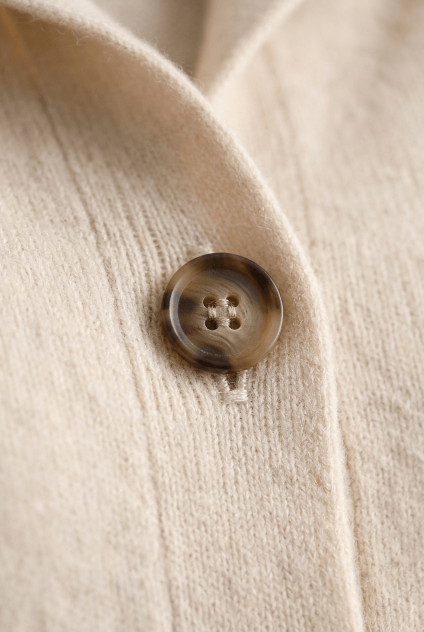 Women's Cardigan | Button Front & Ribbed Cuffs