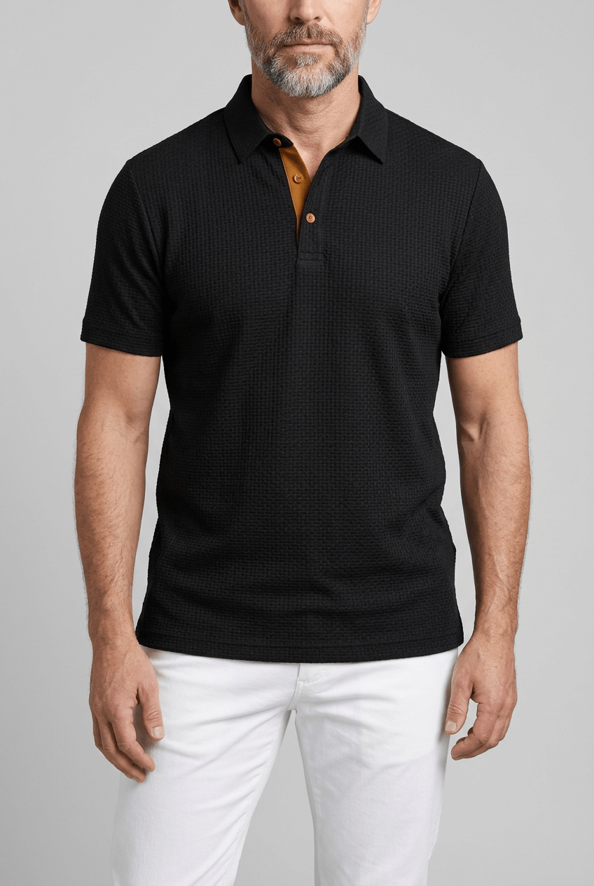 Men's Polo Shirt | Waffle Texture