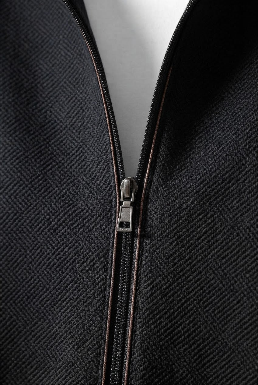 Men's Tracksuit Jacket & Jogger Set | Stand Collar & Zip Pockets