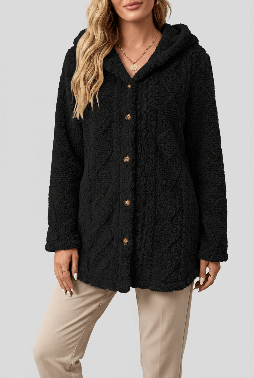 Women's Teddy Jacket | Quilted Texture & Hood