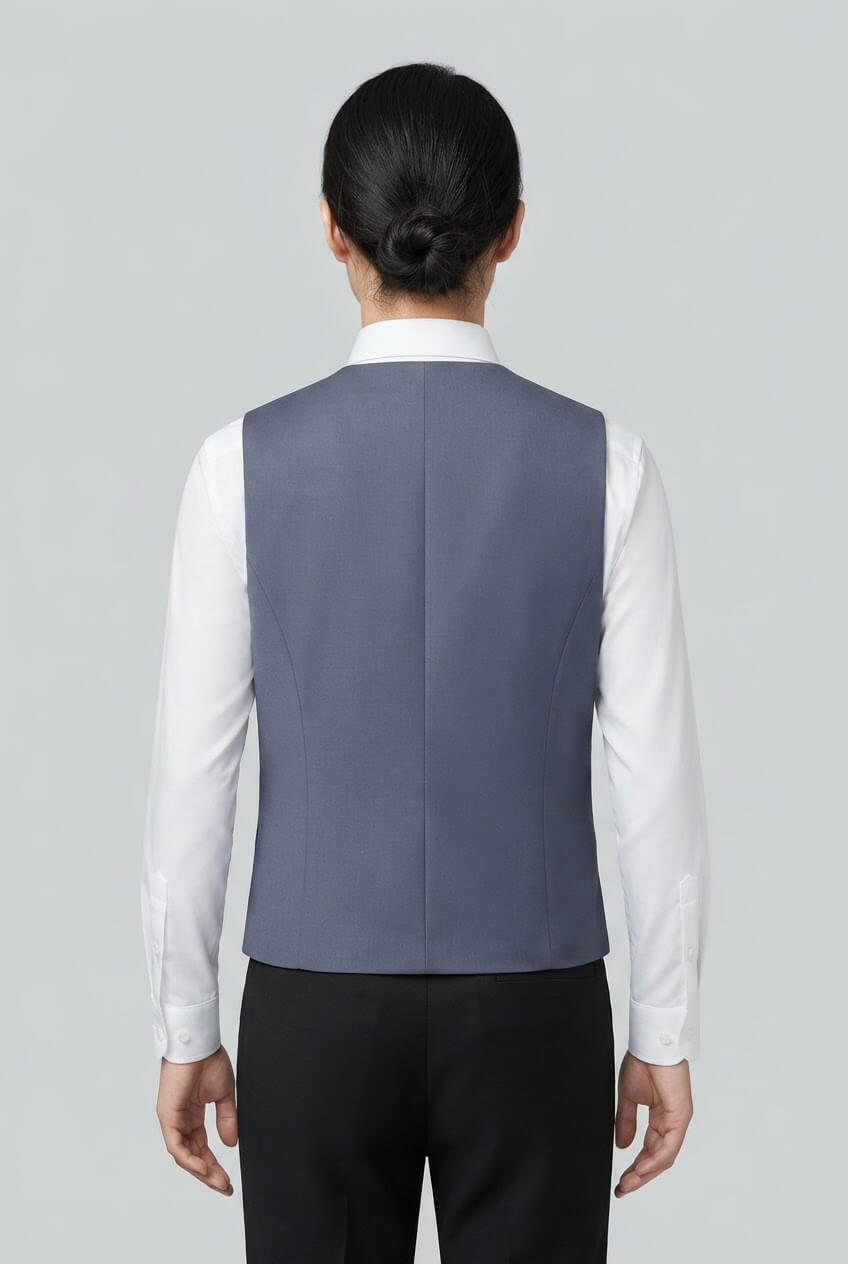 Women's Fitted Tailored Vest | Flap Pocket Front