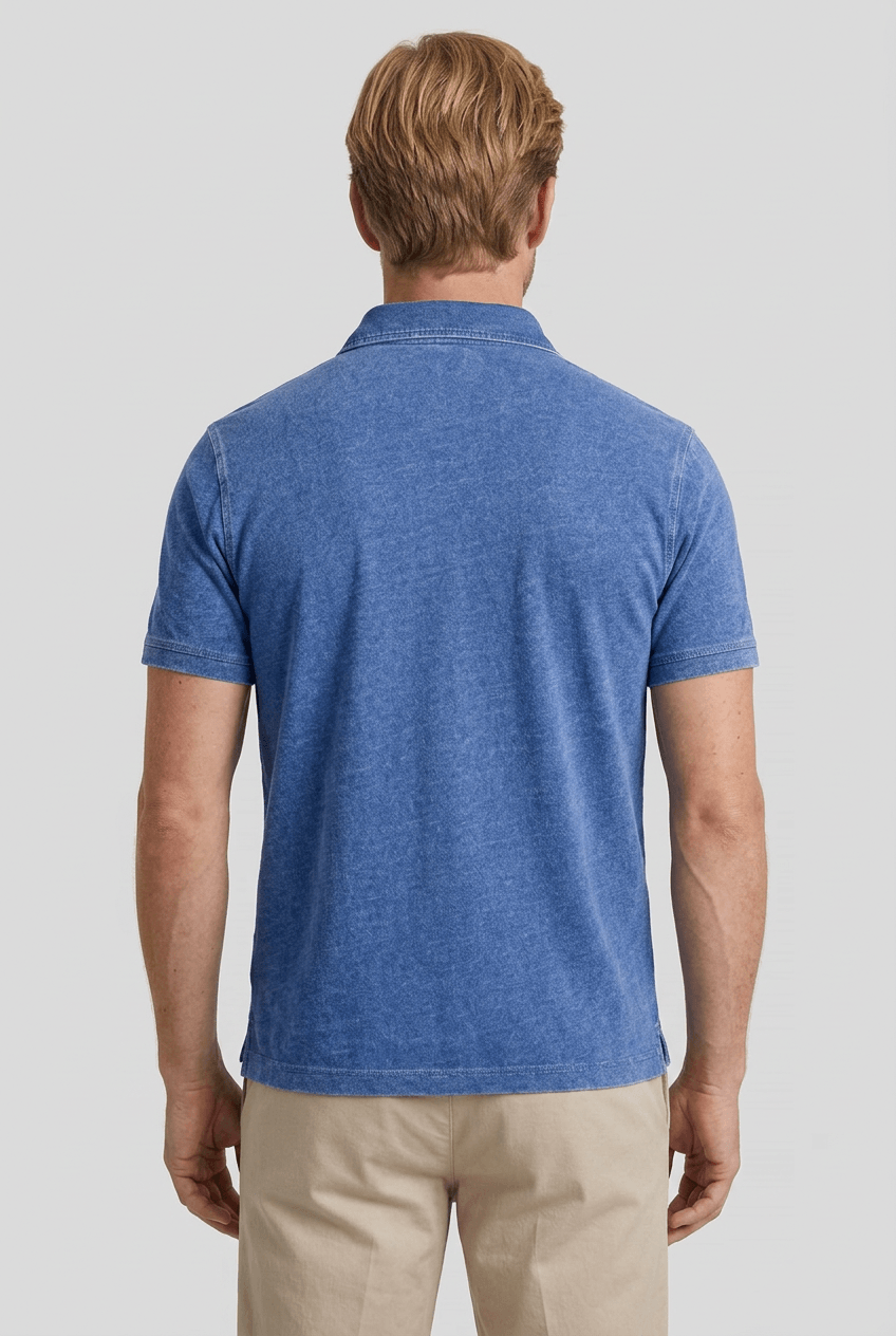 Polo Shirt Men | Short Sleeve with Washed Finish & Classic Collar