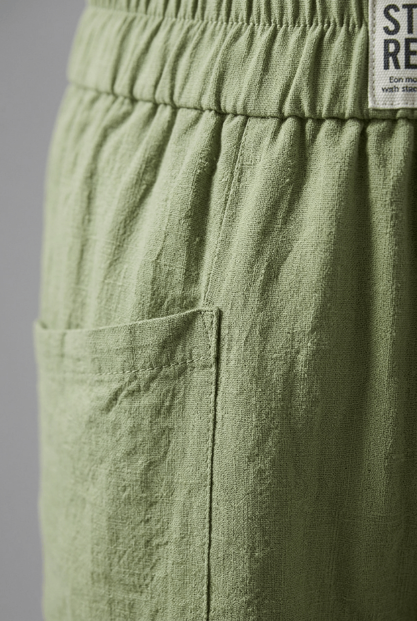 Women's Trousers | Elasticated Waist & Patch Pockets