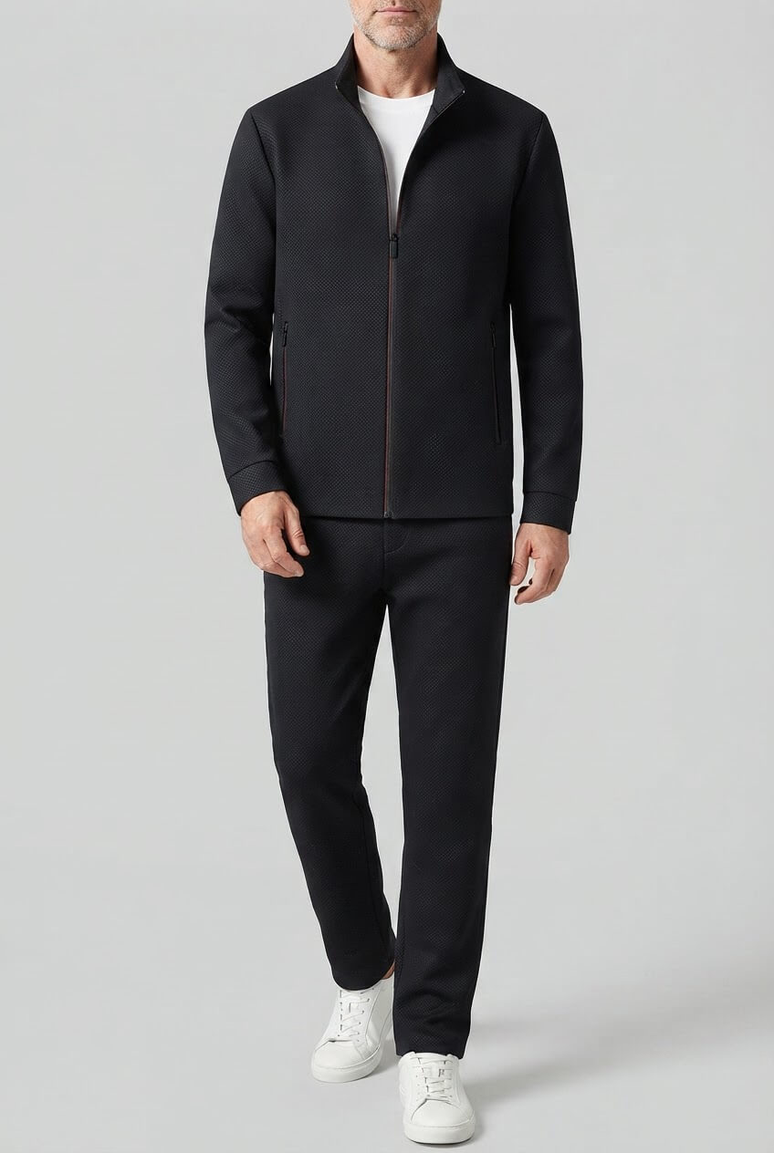 Men's Zip Up Tracksuit | Jogger Bottoms & Drawcord Waist