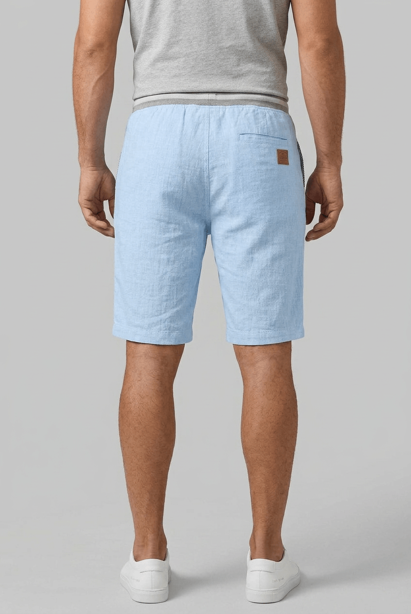 Men's Shorts | Contrast Waistband & Striped Pocket